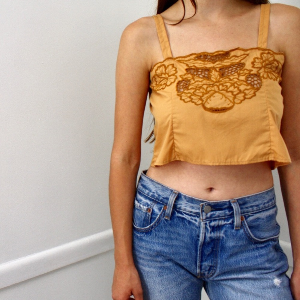 70s Bali Embroidered Blouse